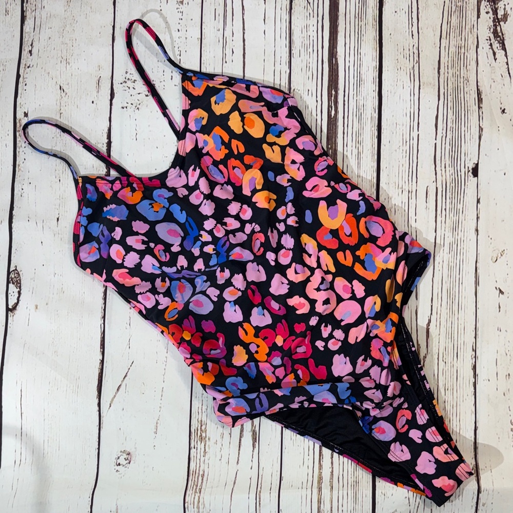 Cupshe Multicolor Leopard Print One-Piece Swimsuit Medium - Picture 7 of 11